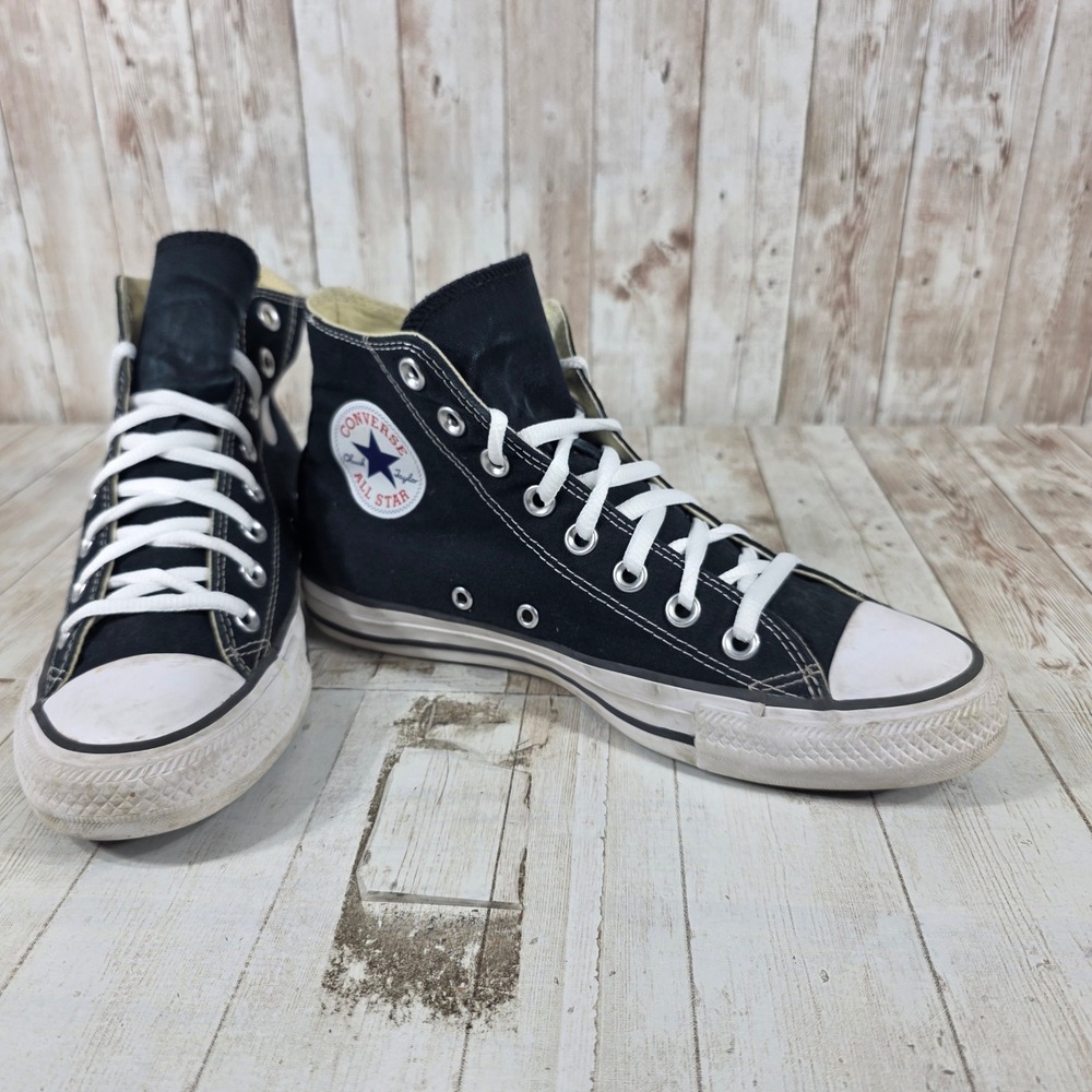 Converse Chuck Taylor All Star High Top Black Canvas Sneakers M9160 Womens 8.5 - Picture 6 of 8
